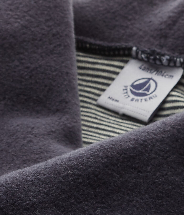Cardigan gar&ccedil;on en polaire bleu