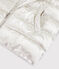 Doudoune en velours enfant Fille gris ARGENT