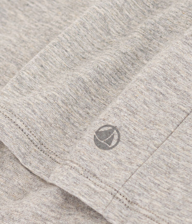 Tee-shirt LE DROIT col rond en coton Femme gris