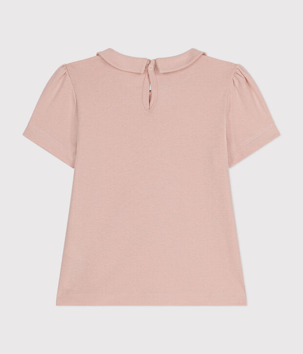 Tee-shirt manches courtes enfant fille rose