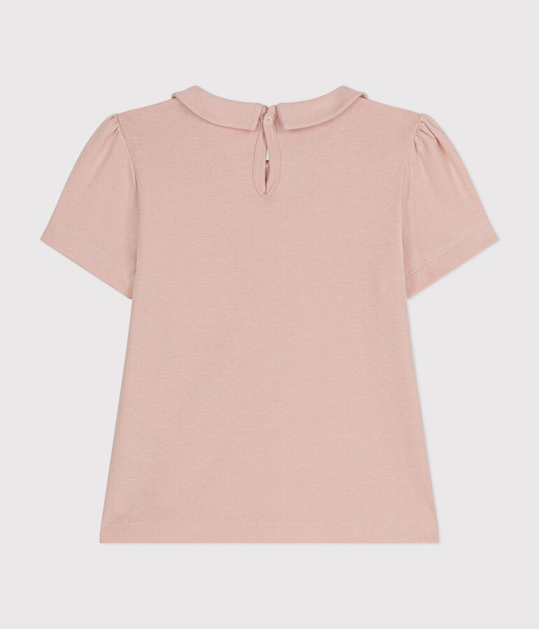 Tee-shirt manches courtes enfant fille rose SALINE