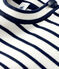 Pull marin en coton Femme blanc MARSHMALLOW/bleu SMOKING