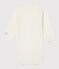 Body manches longues bébé en laine et coton blanc MARSHMALLOW