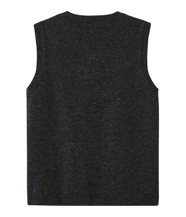 Pull sans manches enfant gar&ccedil;on gris/multicouleur