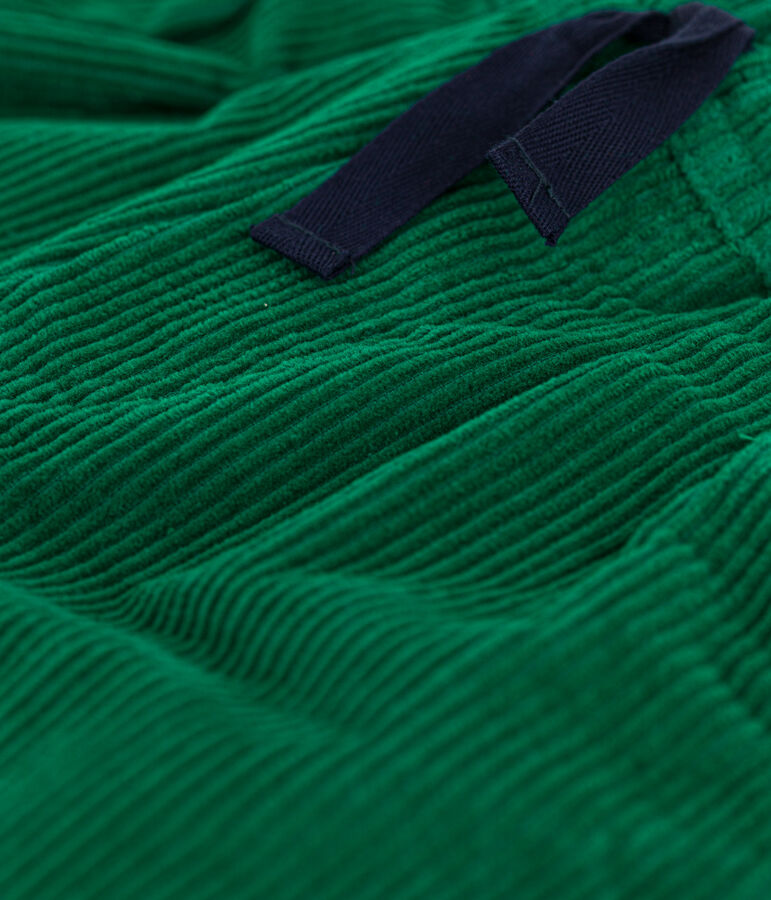 Pantalon en velours c&ocirc;tel&eacute; enfant gar&ccedil;on MATCHA