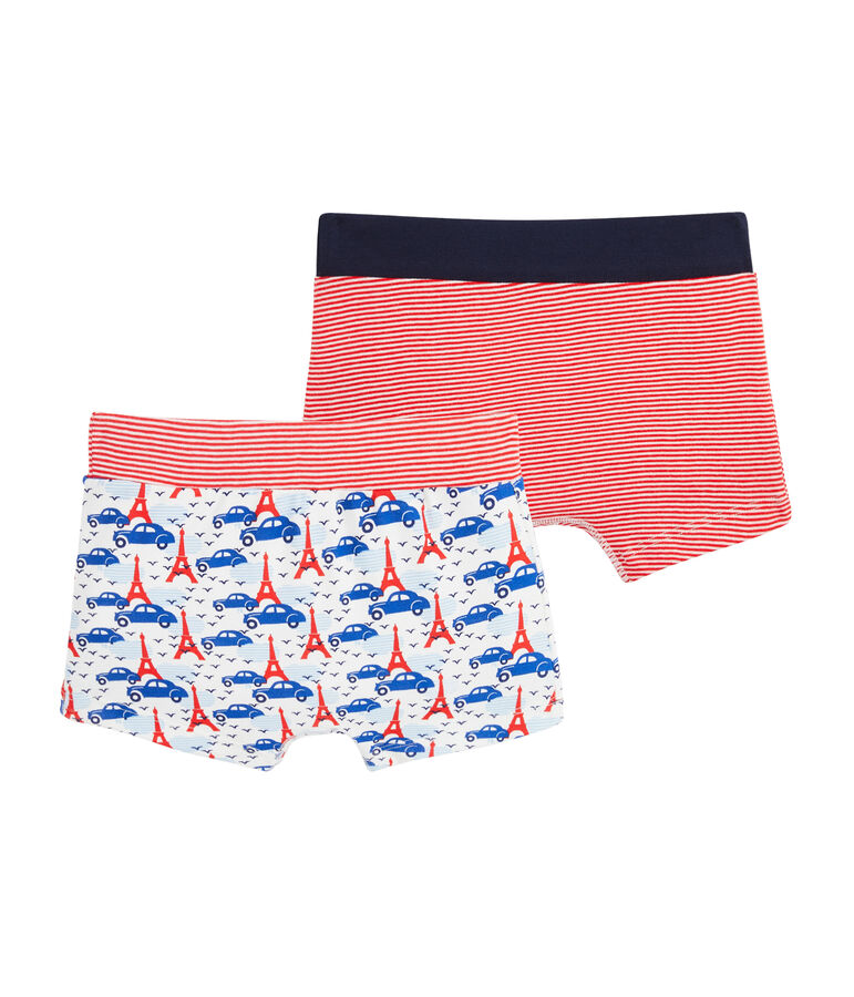 Duo de boxers petit gar&ccedil;on multicouleur