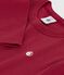 Tee-shirt enfant manches longues en coton uni AMARANTE