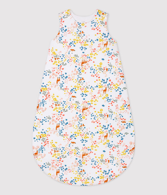 GIGOTEUSE À FLEURS BÉBÉ EN COTON BIOLOGIQUE TOG 2  blanc MARSHMALLOW/blanc MULTICO