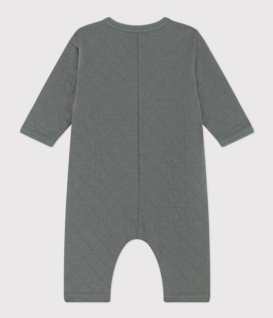 Combinaison longue en tubique matelassé bébé vert THUYA