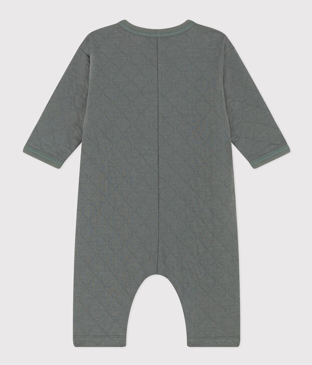 Combinaison longue en tubique matelass&eacute; b&eacute;b&eacute; kaki