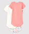 Lot de 3 bodies manches courtes fantaisie bébé fille variante 1