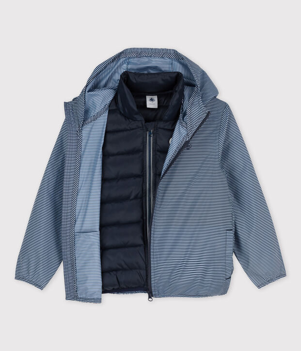Coupe-vent 3 en 1 enfant fille - gar&ccedil;on bleu marine