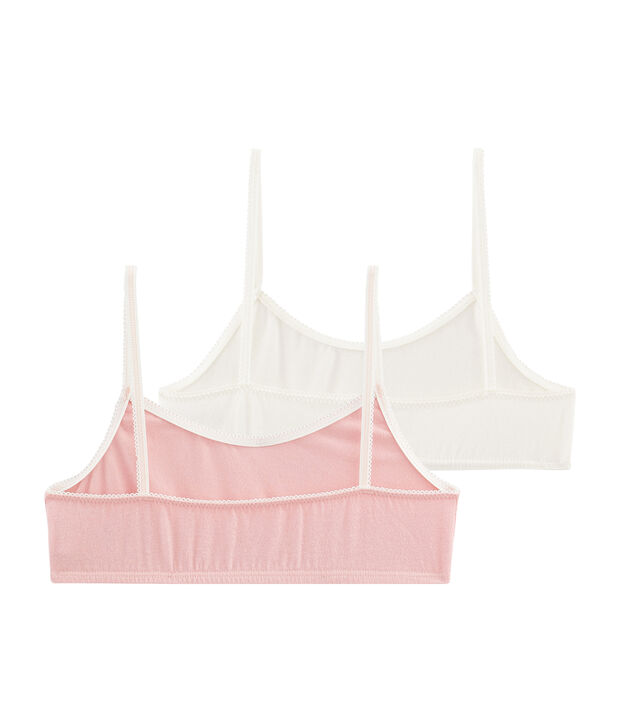 Duo de brassi&egrave;res petite fille multicouleur