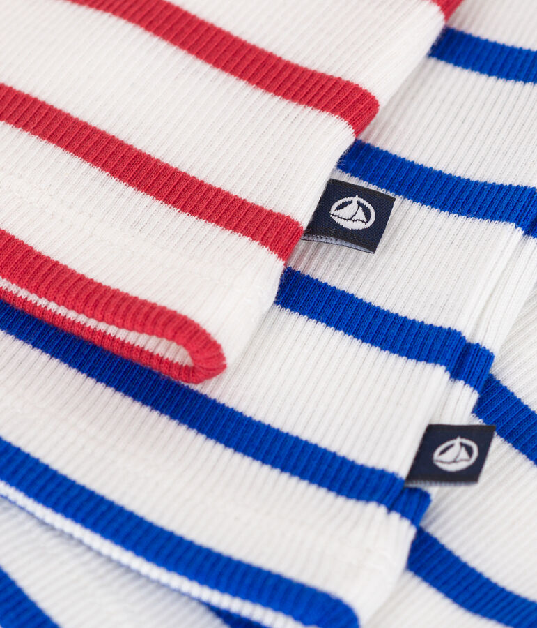 Lot de 2 d&eacute;bardeurs enfant en coton &agrave; rayures variante 1