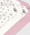 Lot de bodies manches longues en coton imprim&eacute; myrtilles b&eacute;b&eacute; multicouleur