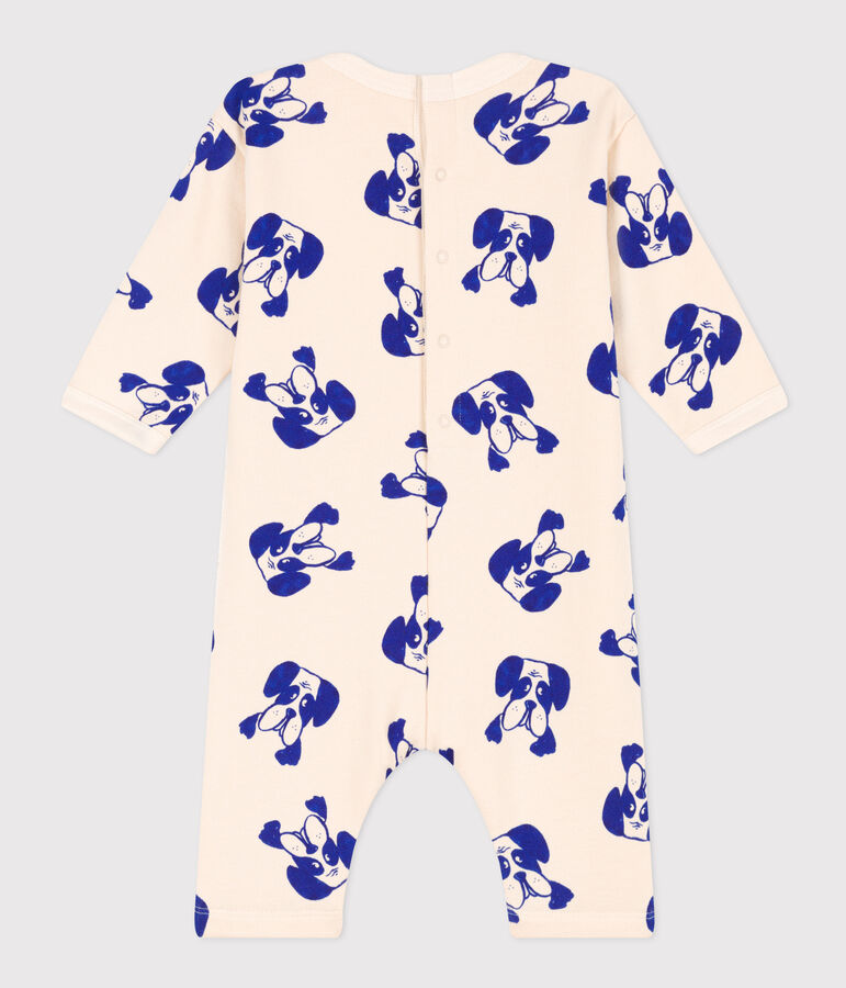 Combinaison longue en molleton imprim&eacute; b&eacute;b&eacute; &eacute;cru/multicouleur