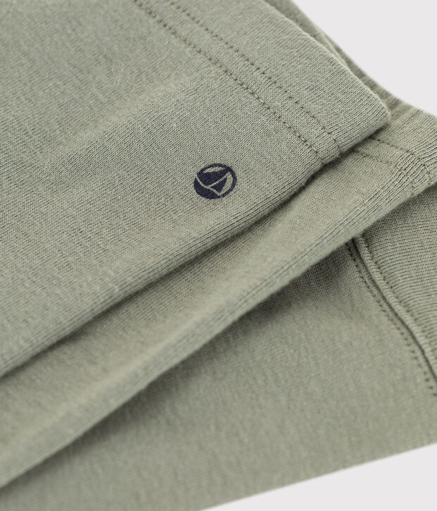 Legging b&eacute;b&eacute; uni en coton vert