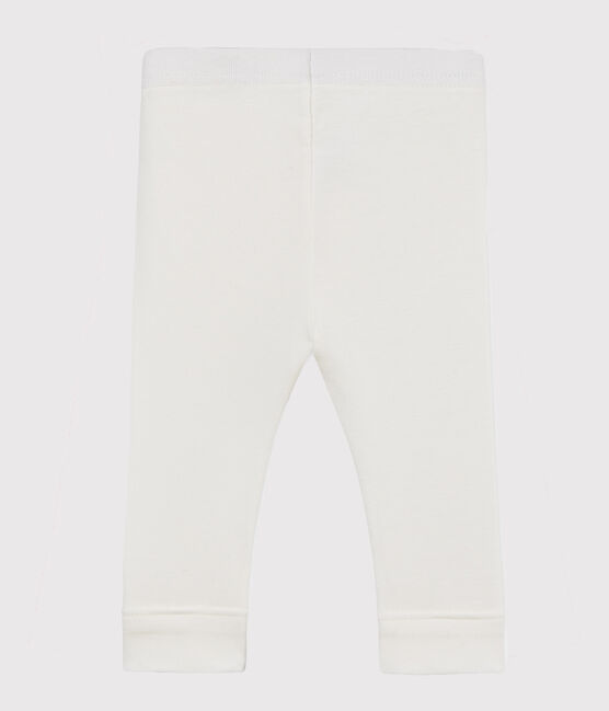Legging bébé fille uni blanc MARSHMALLOW
