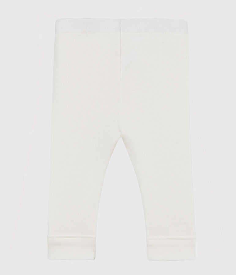 Legging b&eacute;b&eacute; fille uni blanc MARSHMALLOW