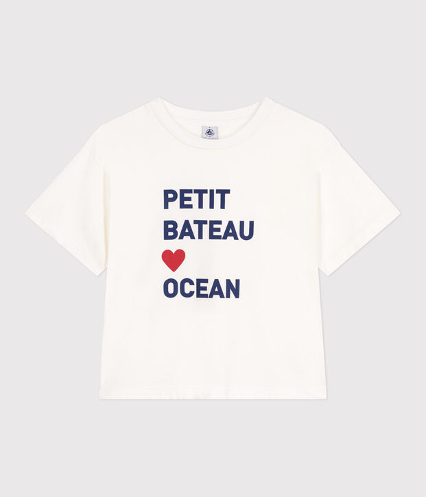 Tee-shirt Femme Le Boxy en coton blanc