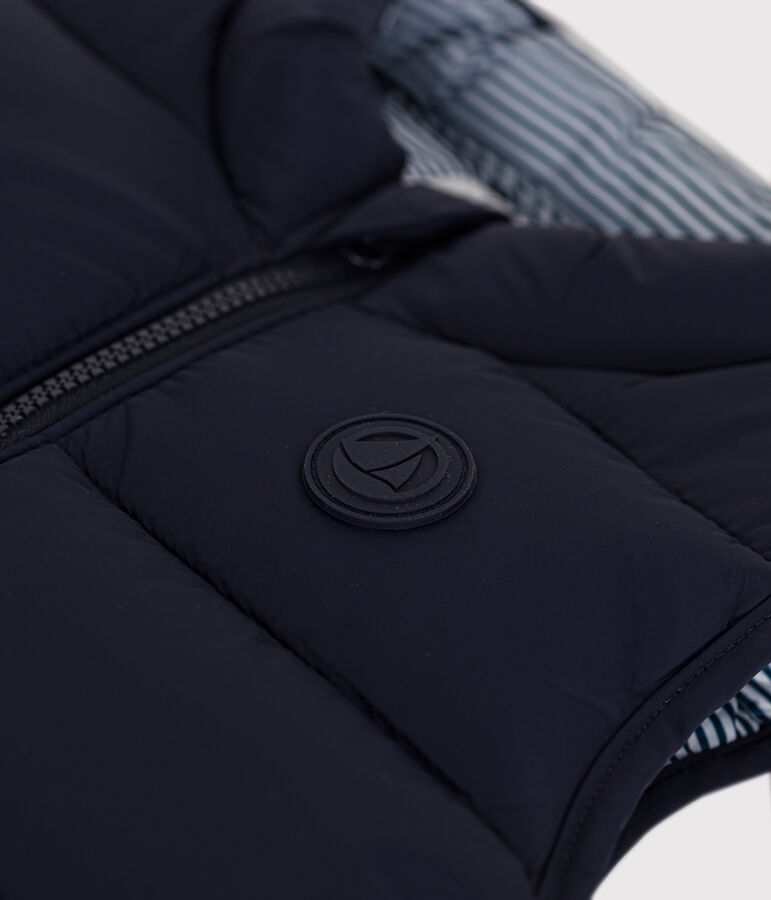 Doudoune sans manches matelass&eacute;e b&eacute;b&eacute; bleu SMOKING