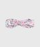 Bandeau bébé en popeline imprimé fleurs rose CHARME/blanc MULTICO