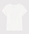 Tee shirt sérigraphié enfant fille blanc MARSHMALLOW