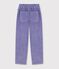 Pantalon enfant en velours violet