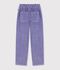 Pantalon enfant en velours violet