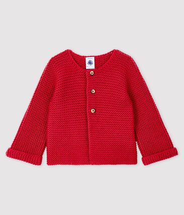 PETIT BATEAU - Cardigan laine et coton bébé fille