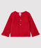Cardigan laine et coton bébé fille rose POPPY