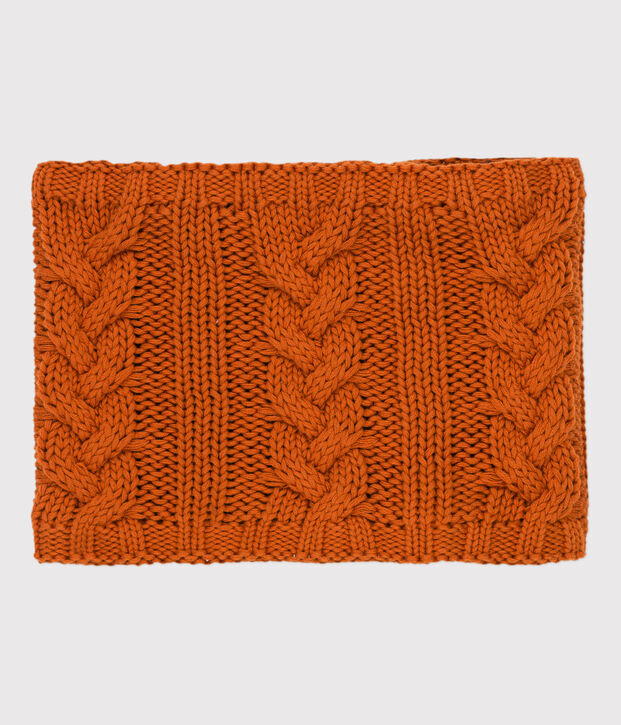 Snood enfant fille marron