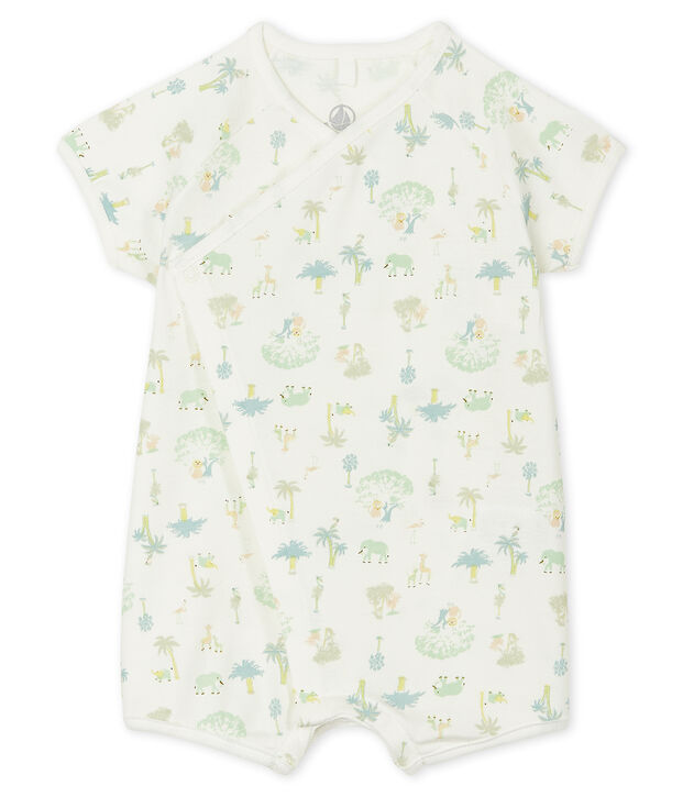 Combicourt b&eacute;b&eacute; mixte en c&ocirc;te blanc/bleu/multicouleur