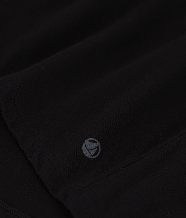 Tee-shirt LE DROIT col rond en coton Femme noir