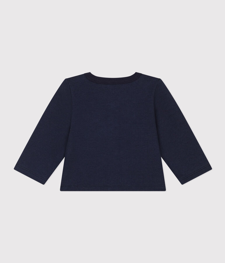 Cardigan en jersey &eacute;pais b&eacute;b&eacute; bleu
