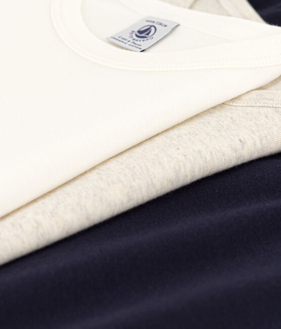 Lot de 3 tee-shirts manches courtes unis en coton petit garçon variante 1