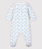 Bodyjama à imprimé bateaux bébé en tubique en coton biologique blanc MARSHMALLOW/bleu COOL