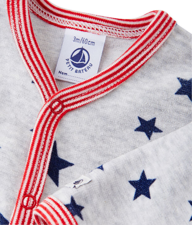 Dors bien b&eacute;b&eacute; gar&ccedil;on imprim&eacute; gris/multicouleur