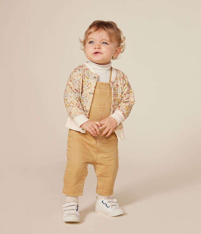 Cardigan en tubique matelass&eacute; b&eacute;b&eacute; &eacute;cru/multicouleur