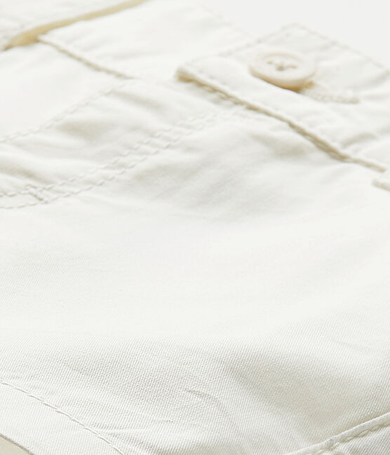 Short bébé garçon en coton blanc MARSHMALLOW