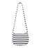Sac bandoulière fille rayé blanc MARSHMALLOW/bleu SMOKING