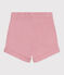 Short bébé en coton uni rose CHARME