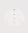 Chemise en piqué de coton bébé blanc ECUME