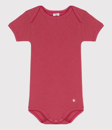 PETIT BATEAU - Body manches courtes bébé en maille ajourée