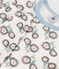 Pyjama tracteur en coton enfant blanc/multicouleur