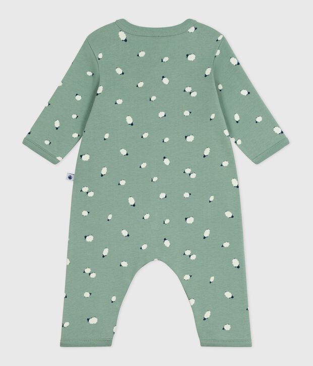 Pyjama b&eacute;b&eacute; sans pieds en coton imprim&eacute; vert/multicouleur