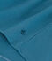 Tee-shirt LE DROIT col V en coton Femme bleu POLOCHON