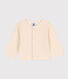 Cardigan bébé en jersey point fantaisie