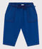 Pantalon en coton lyocell b&eacute;b&eacute; bleu