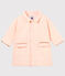 Manteau rayé bébé fille blanc MARSHMALLOW/rose ROSAKO